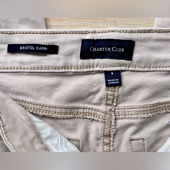 Charter Club Capri Beige size 4 pre owned in great condition - Picture 2 of 7